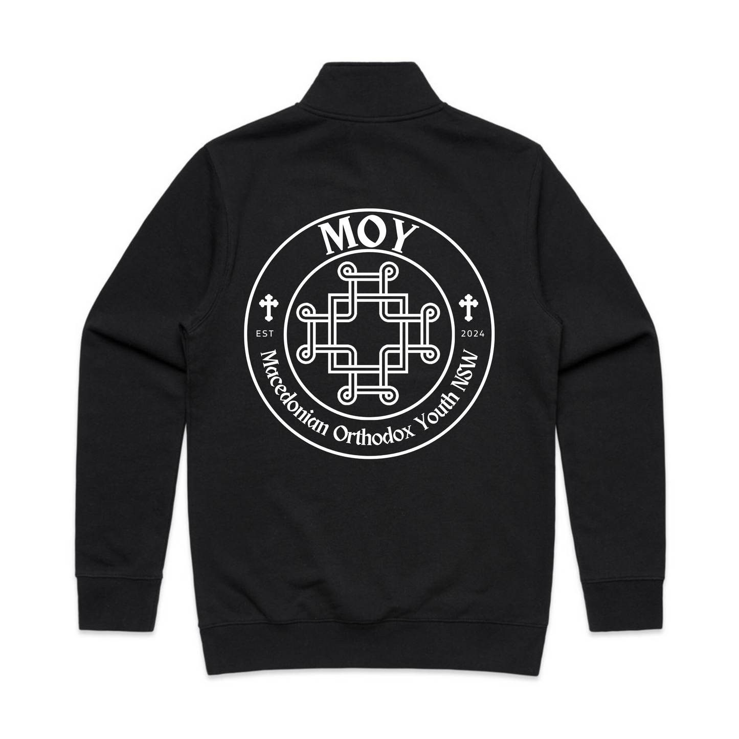 MOY Half Zip Men's Jumper BLACK