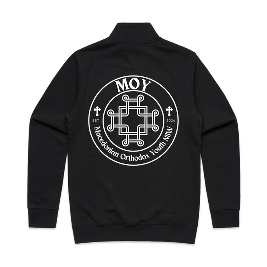 MOY Half Zip Men's Jumper BLACK