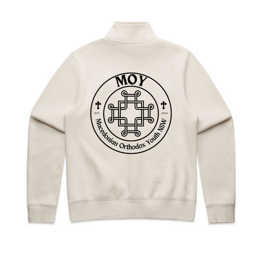 MOY Half Zip Women's Jumper BEIGE