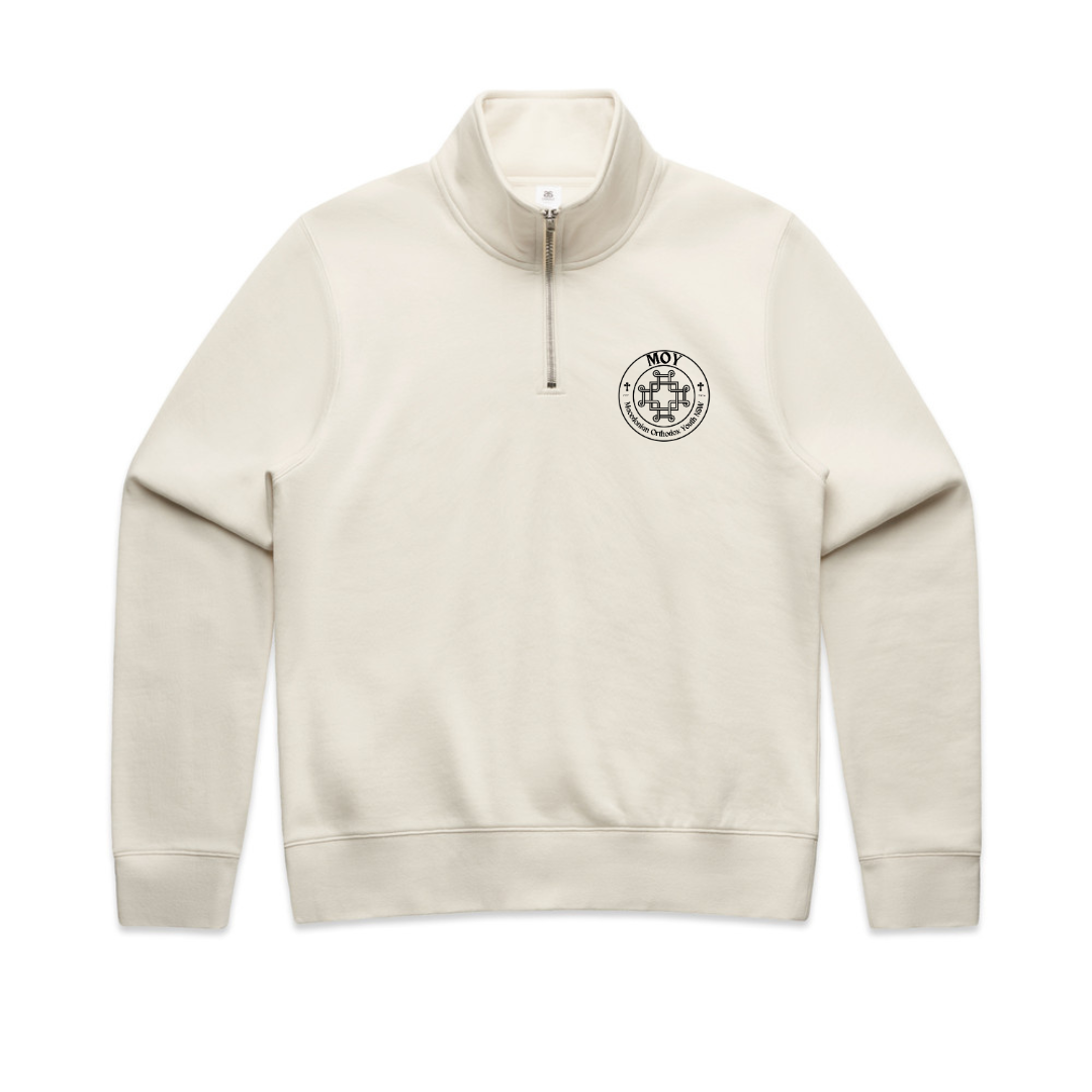 MOY Half Zip Women's Jumper BEIGE